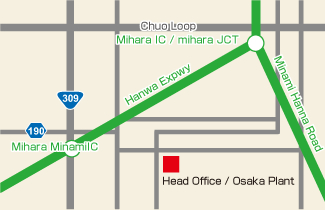 Head Office / Osaka Plant Map